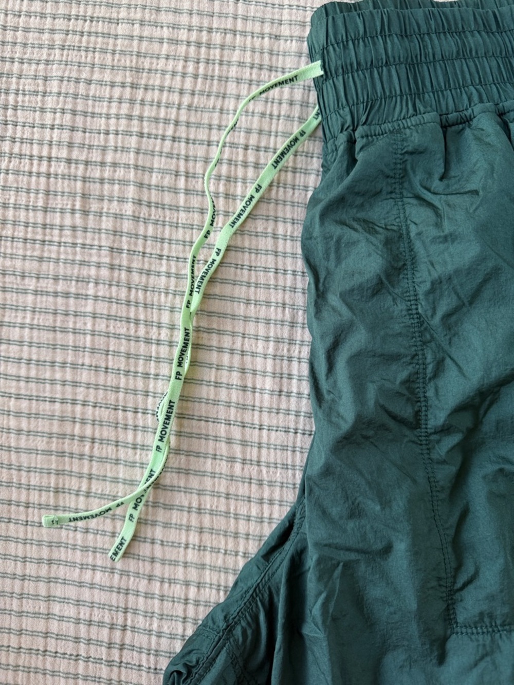 FP Movement Green Track Pants with Lime Piping - Picture 2 of 5